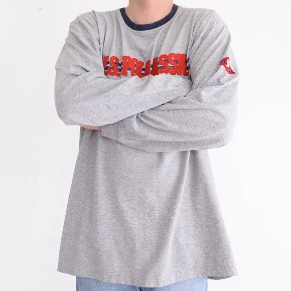 Vintage Y2K US Polo Assn. Grey Long Sleeve T-Shirt Size 2XL - Picture 3 of 15